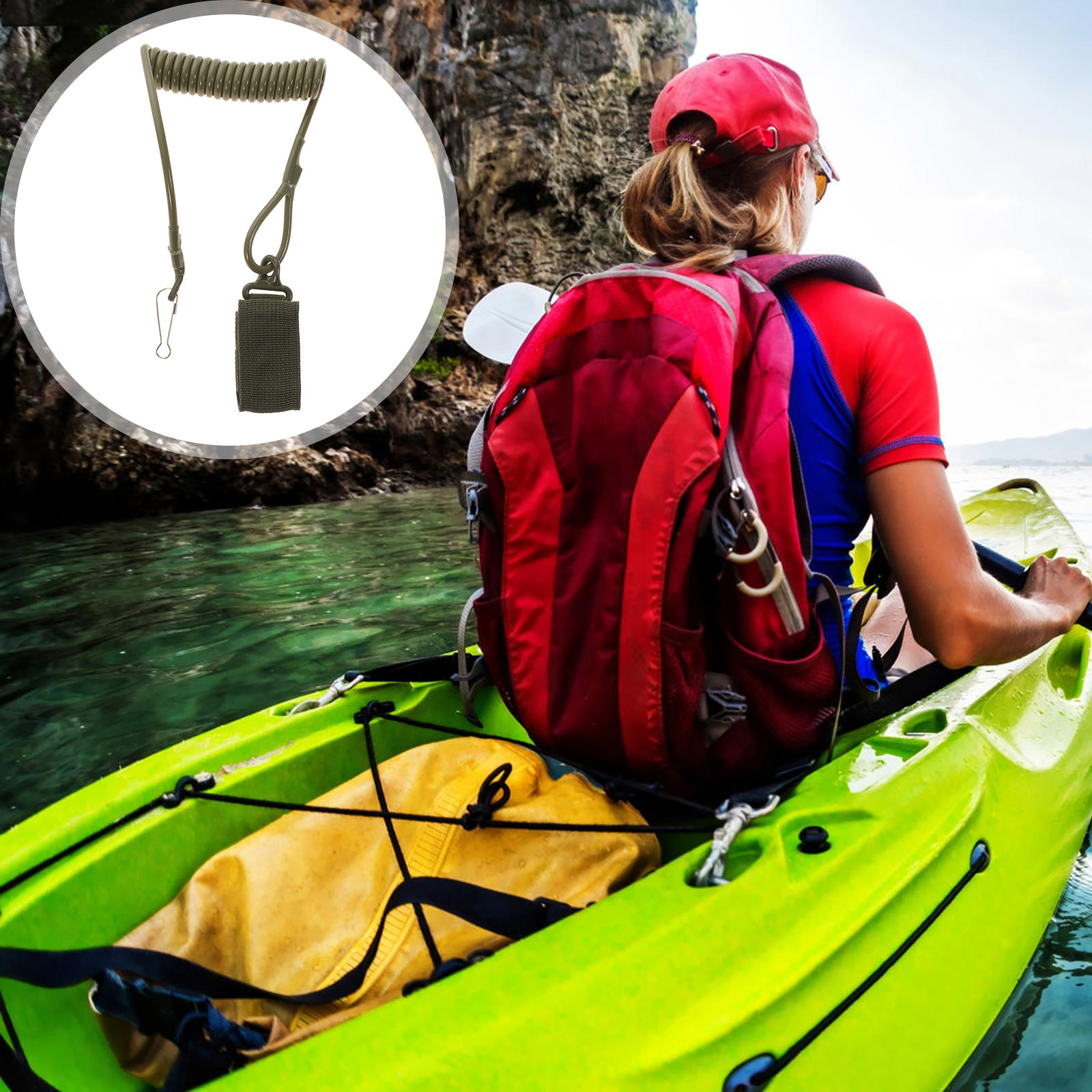 1Pcs Kayak Paddle Leash Adjust - Fishing Kayak Paddle Leash recension och pris