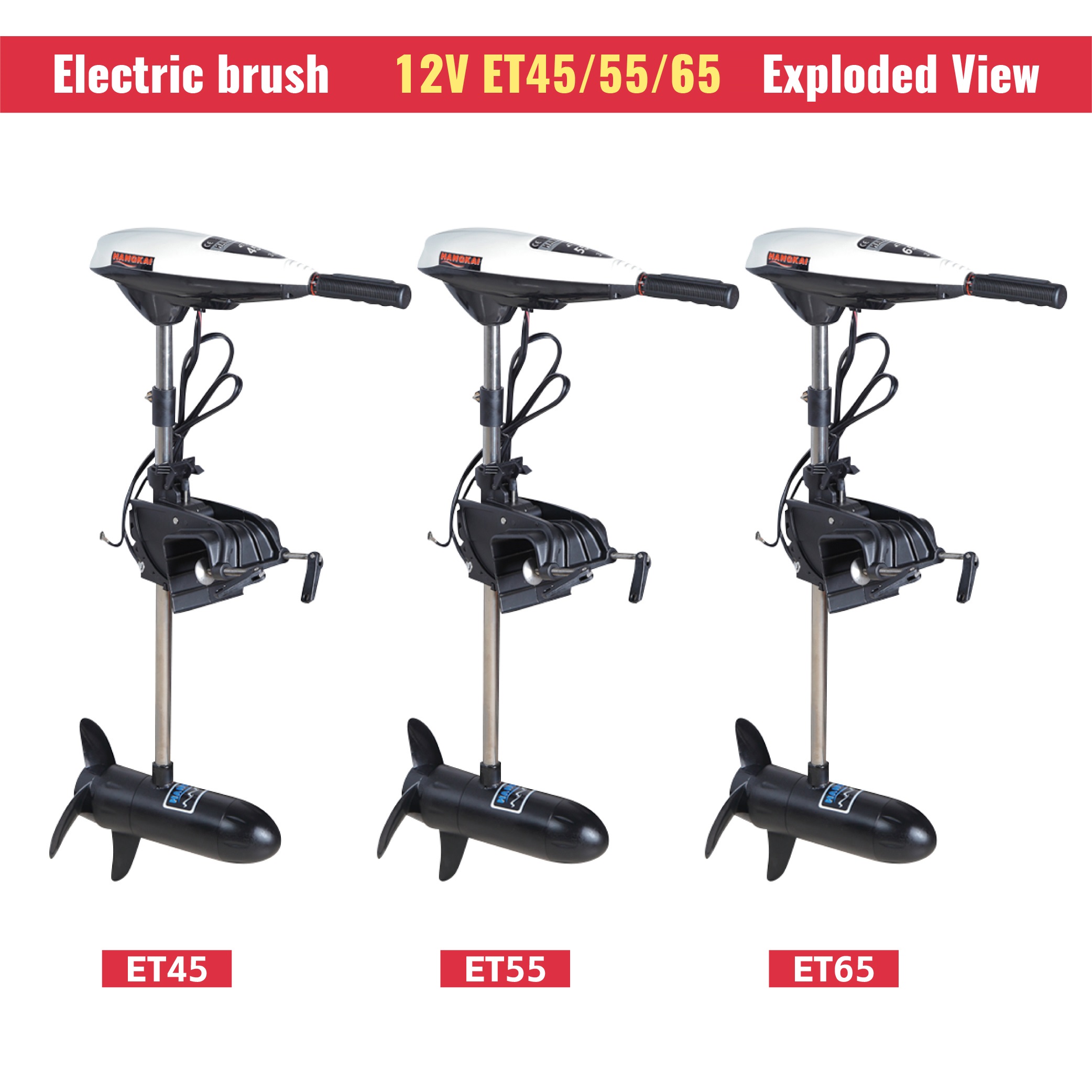 High Power 12V 65LB Thrust Ele - Fishing Kayak Trolling Motor recension och pris