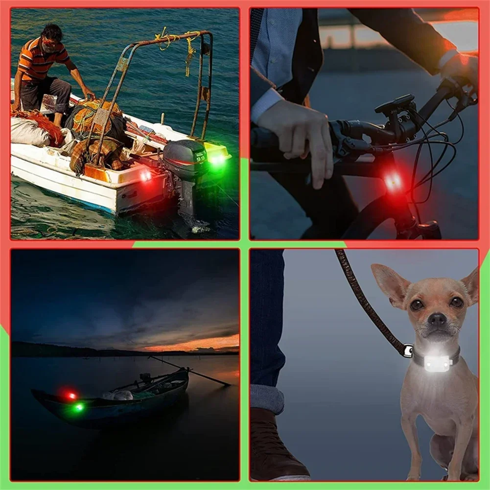 4Pcs LED Boat Navigation Light - Fishing Kayak Cart recension och pris