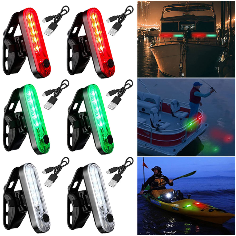 LED Boat Navigation Light USB  - Fishing Kayak Cart recension och pris