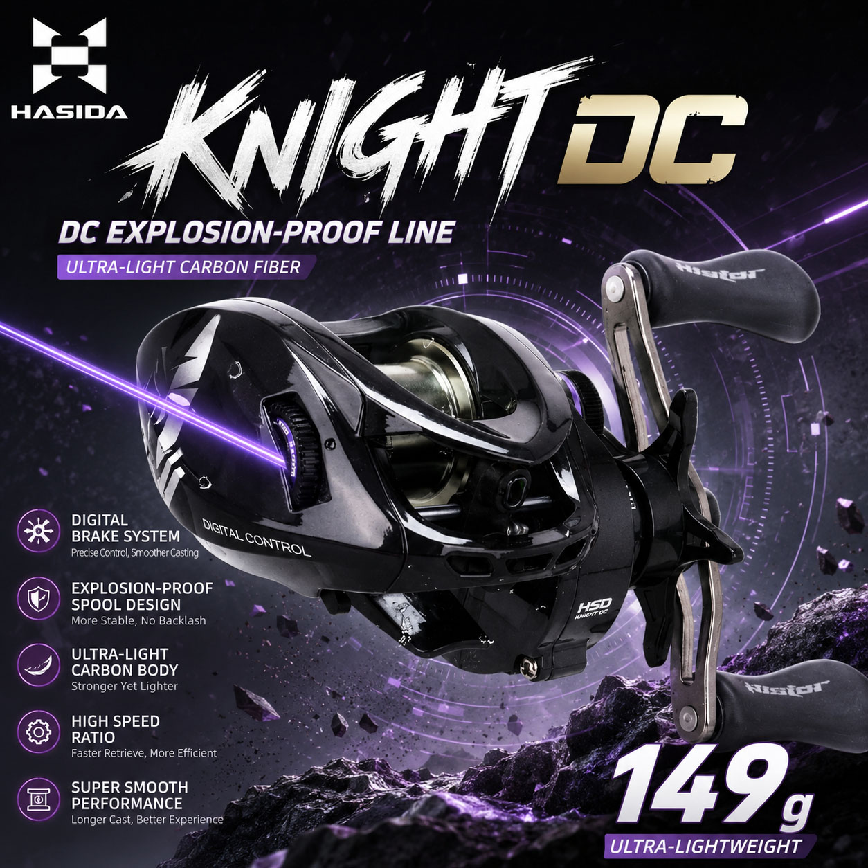 HASIDA Knight DC Baitcasting R - Abu Garcia Reel Max recension och pris